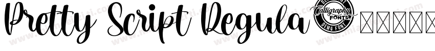Pretty Script Regula字体转换
